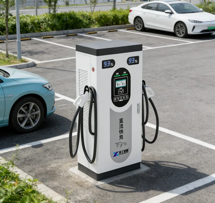 60kw Ocpp Ev Car Charging Pile With Type 1 or Type 2 Plug Floor-mounted Charging Stations