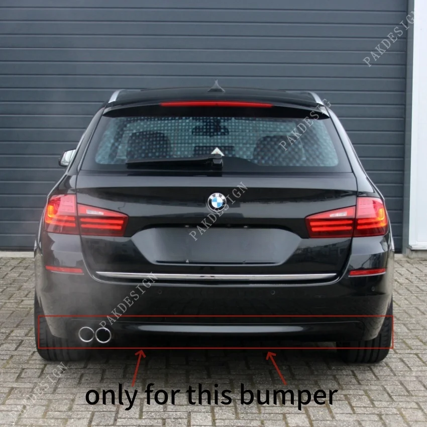 MP Style for BMW 1 Series F10 F11 2010-2017 Car Rear Bumper Lip Spoiler Diffuser Splitter Back Fins Fender Canards Trims Tuning