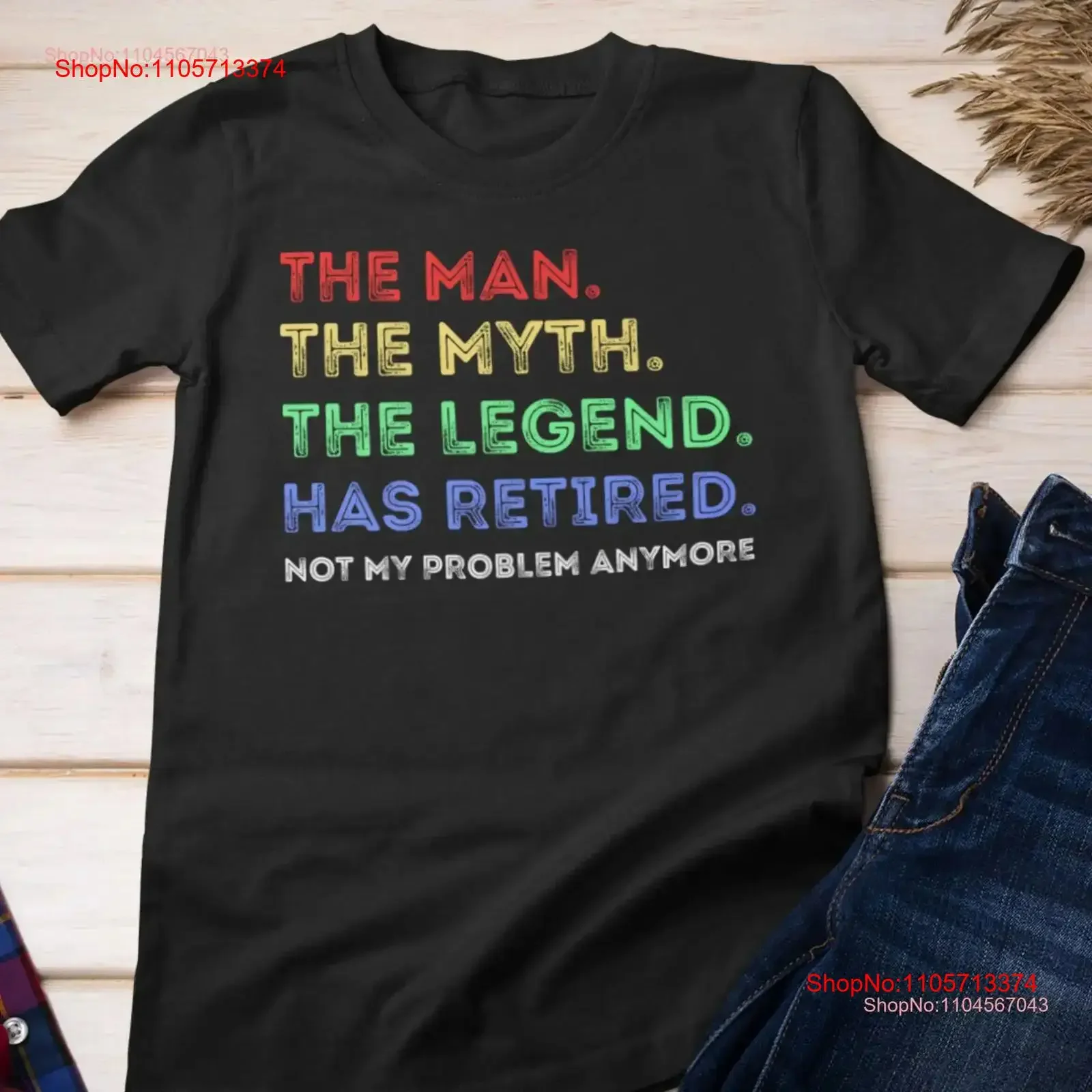 Retirement T Shirt for men Funny s Him The Legend Retired Retiree Dad vintage Washed Soft graphic Casual Comfortable