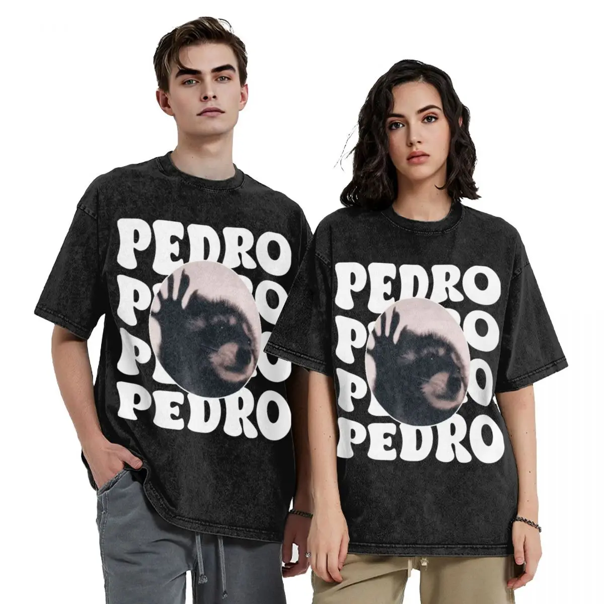 Summer Pedro Raccoon Dancing Popular T Shirts Outfit for Men Women Cute Raccoon Meme Tees Tops Oversize T-shirt