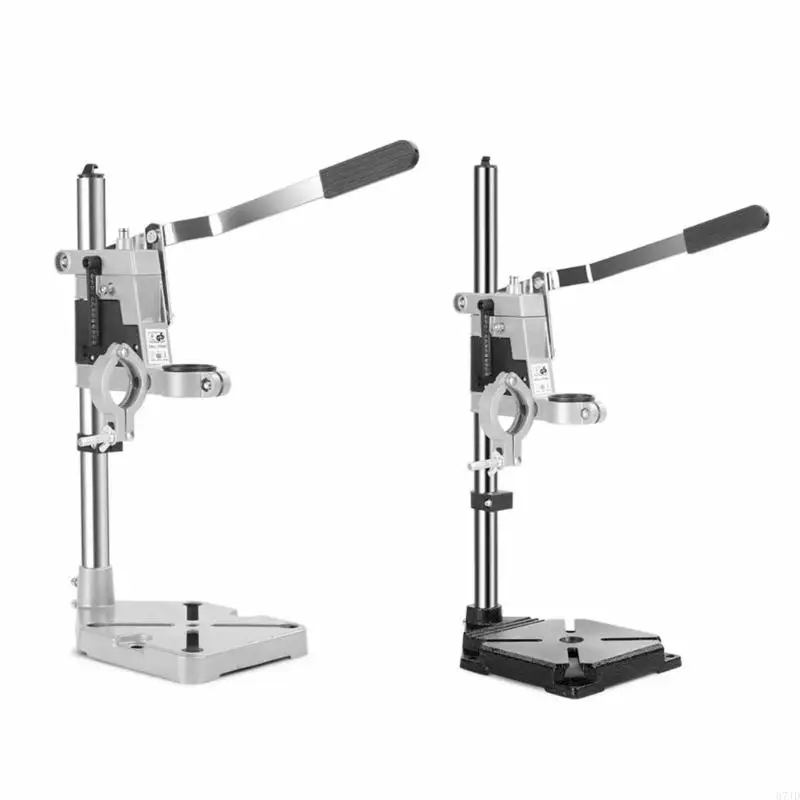 Aluminum Alloy Multifunction Drill Stand Support with Double Holes Suitable for Enhances Precise Hand Tool Applications 37JD