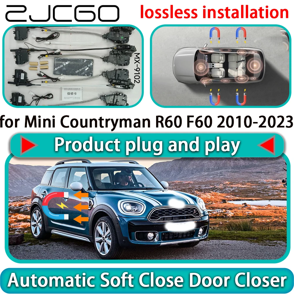 

for Mini Countryman R60 F60 2010-2023 OEM Auto Pull Car Soft Close Door Kit Power Latch Electric Door Catch Soft Closing Assist
