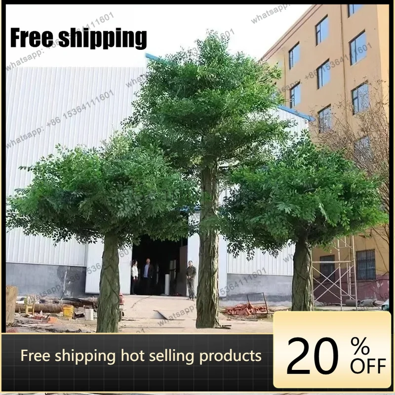 JJ Simulated fiberglass tree Large indoor wrapped pillars Simulated banyan tree Hotel shopping mall decorative treeL