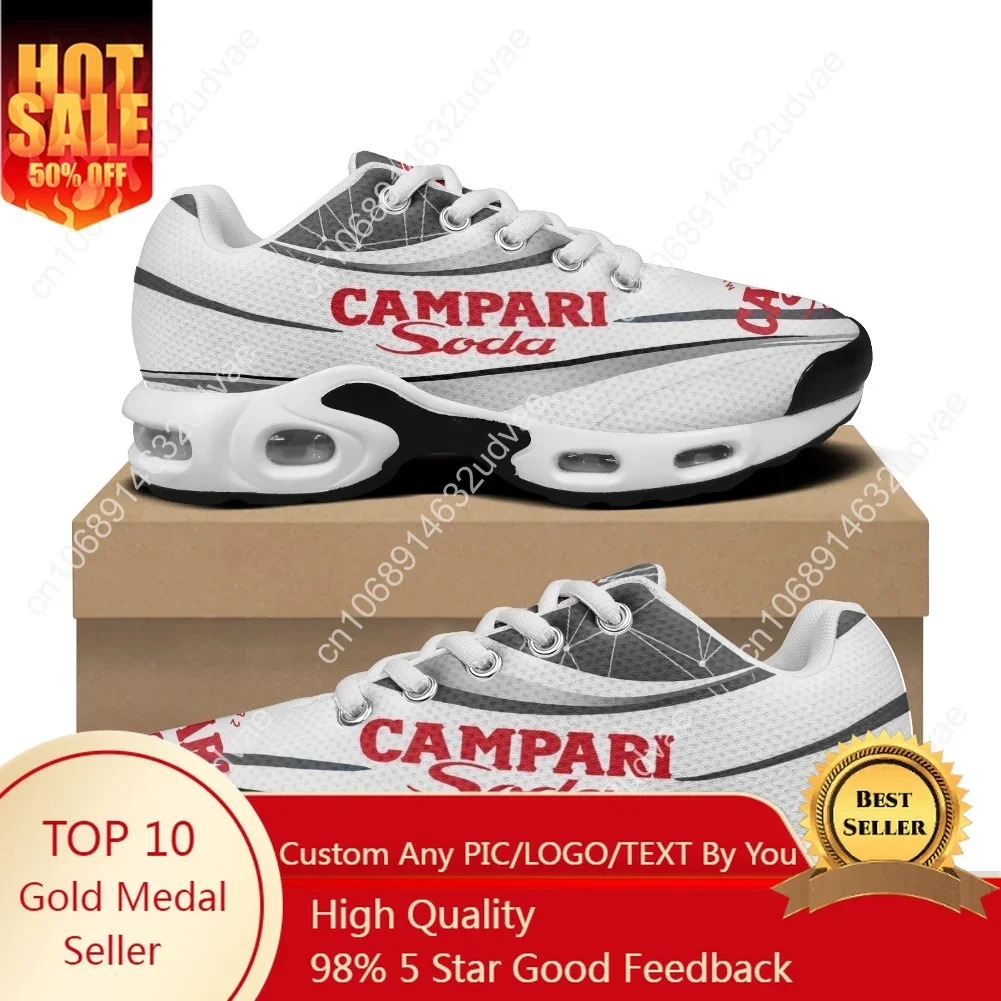 

Italy Campari Soda Mixed Drinks Air Cushion Sneakers Mens Womens Teenager Sports Shoes High Quality Custom Mesh Sneaker