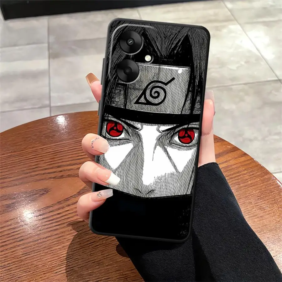 N-Narutos كول أسود لينة غطاء الهاتف الحال بالنسبة Xiaomi Redmi 14C 13C 10 A1 A2 Plus 9 A5 K40 K80 Pro A4 A3 12C