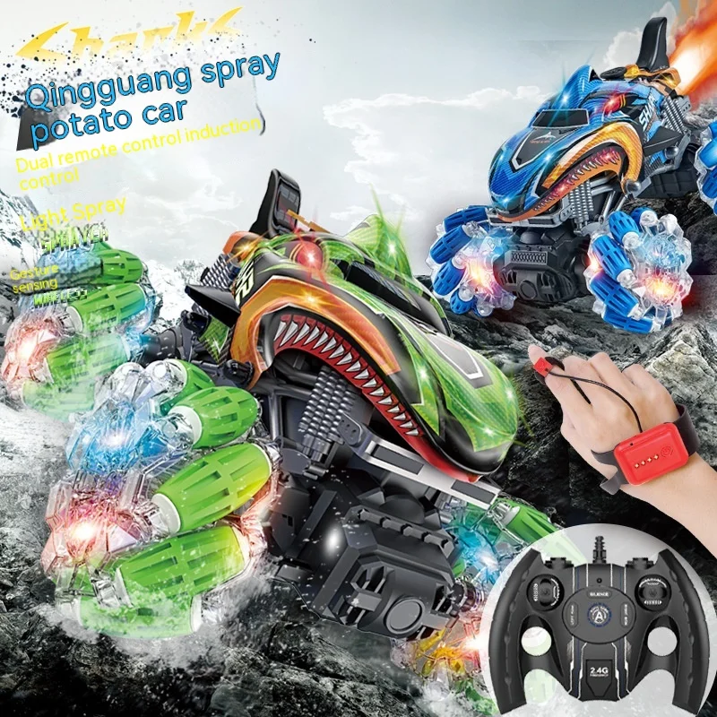 

2.4ghz Remote Control Car Monster Truck Remote Control Electric Stunt Car With Lighting Sound Children's Toy Car Holiday Gift