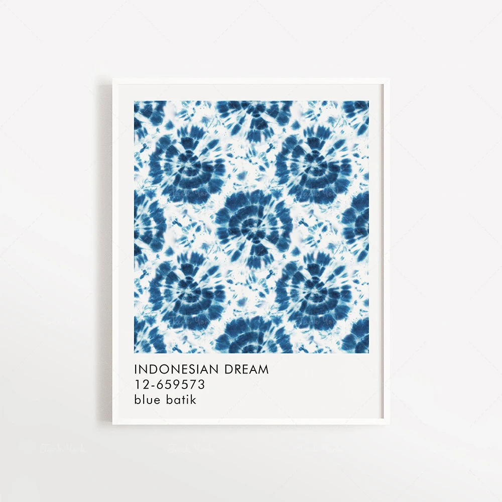 Batik Pattern Art Print | Modern Wall Art | Indonesian Dream Boho Style | Batik Design | Decor