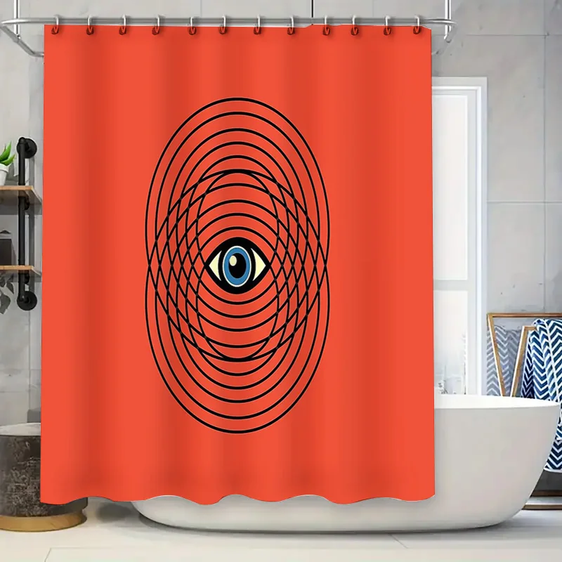 

Занавеска для душа с рисунком глаз, абстрактное современное искусство, декор для ванной комнаты, водостойкий вкладыш, моющийся домашний текстиль для гостиной