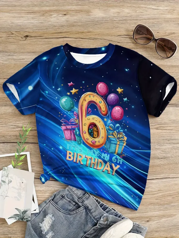 

Child T-Shirt Cartoon Girl T-Shirt Short Sleeve Tees Fashion Children Summer Clothes Crew Neck T-Shirts for Boys Top ﻿boy Shirt