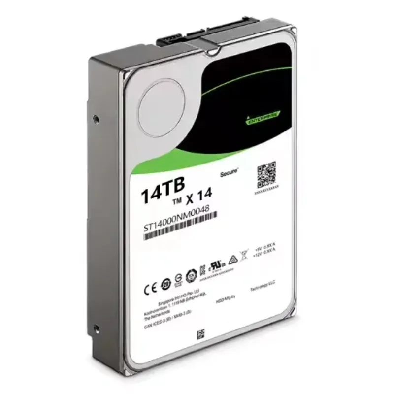 2pcsSt14000Nm0048 Exos X14 Series 14Tb 700Rpm Sas 1Gb/S 56Mb Cache 51E محرك الأقراص الصلبة 3.5 بوصة