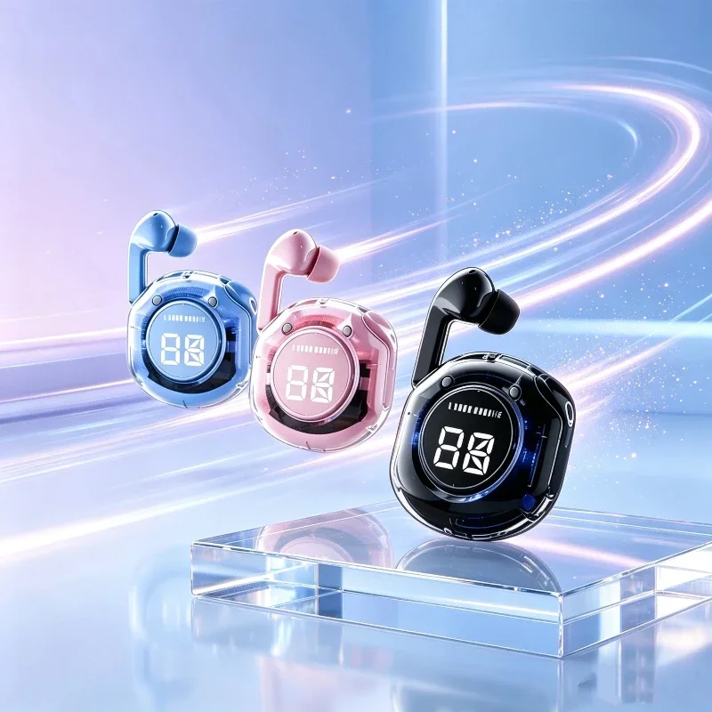 In-ear Bluetooth Headset LED Smart Digital Display Touch Sports Earphones HD Call 0 Delay TWS Wireless Earplug