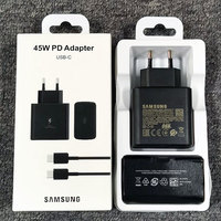 Samsung S24 Charger 45W PD Super Fast Charging Adapter for Galaxy S20 S21 S22 S23 Note 20 Ultra 10 Plus FE Z Flip Fold 6 5 4 3 2