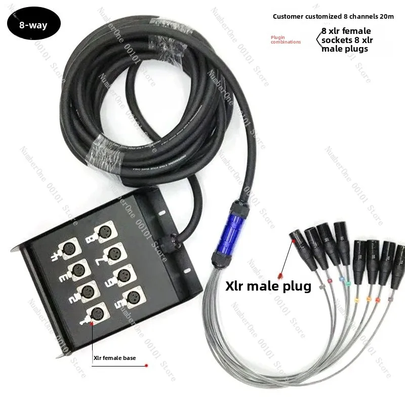 Genuine 8/12/16/24-way stage audio junction box signal cable box signal cable