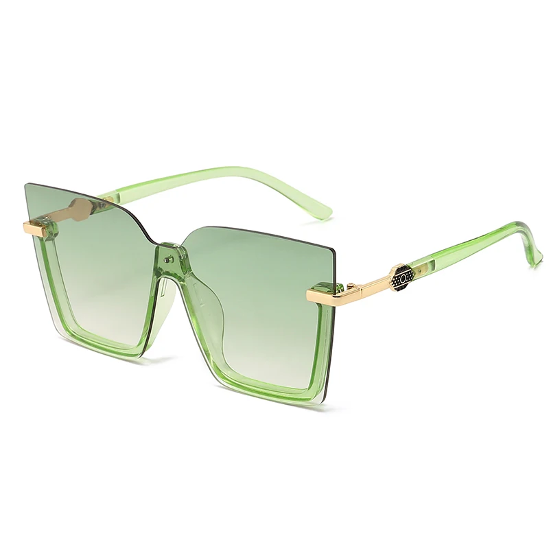 Women Men Sun Glasses Streetwear Large Frame Eyewear GogglesHollow Out Square One-piece Sunglasses Women MenGlasses image 5