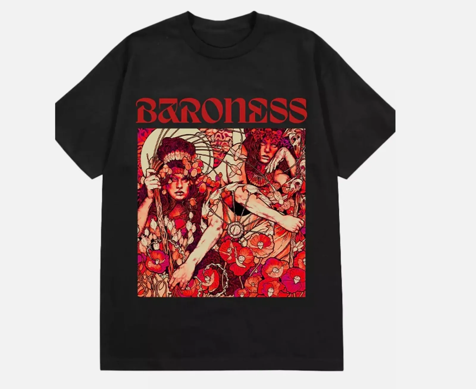 

Рубашка группы Baroness черная футболка с коротким рукавом Все размеры от S до 45Xl