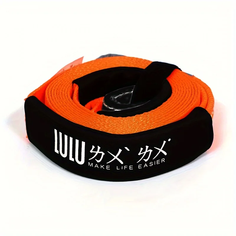 Picture 5: 5M5T Automobile Traction Rope Emergency Rescue Strong Tow Rope Polyester Automobile Trailer Belt Car Towing Hook Steel