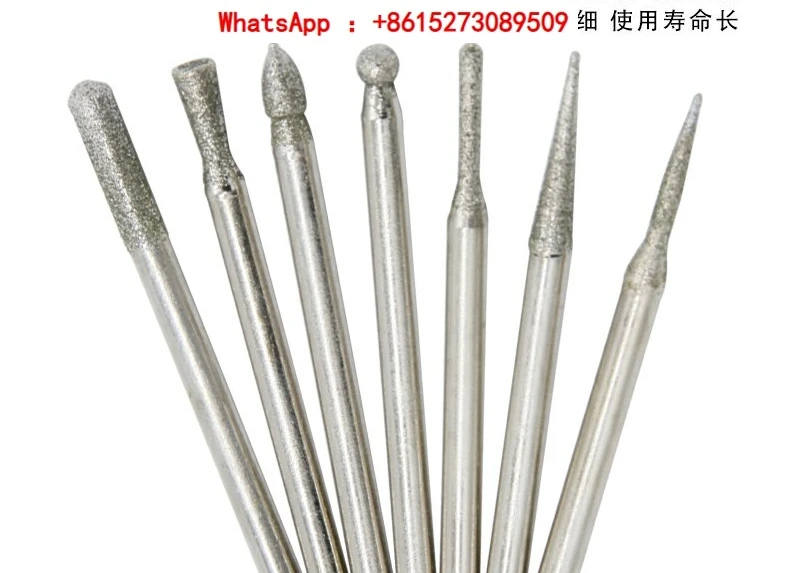 

jade, agate, drill bit, jade grinding, engraving, punching, polishing, diamond grinding head, electric Pack 10 pieces