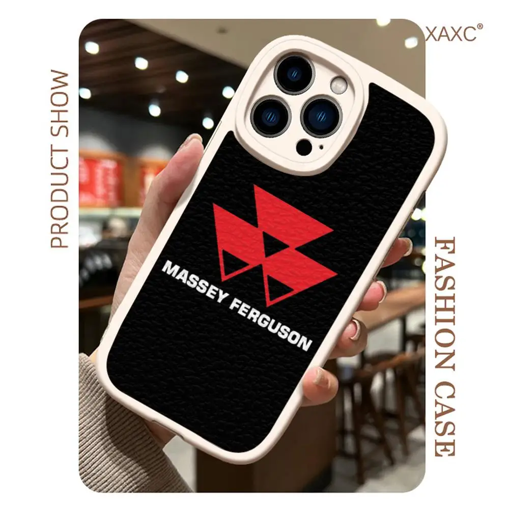 Massey Ferguson Phone Case For Iphone15 Pro Max 14 Plus 11 13 12 Mini X Xr Xs 7 8 Puls Lambskin Silicone Covers