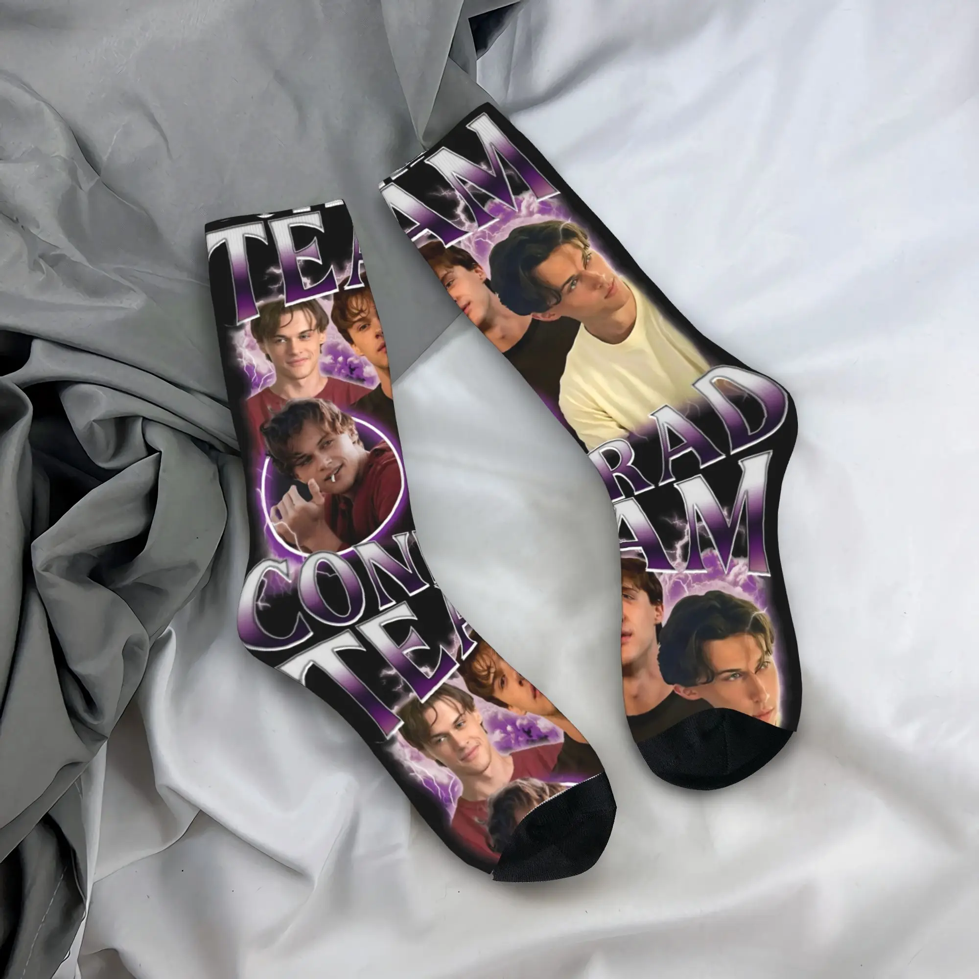 

Conrad Fisher Bootleg Socks Non-Slip Stockings Unisex Men Breathable Cycling Socks Autumn Elegant Custom Socks