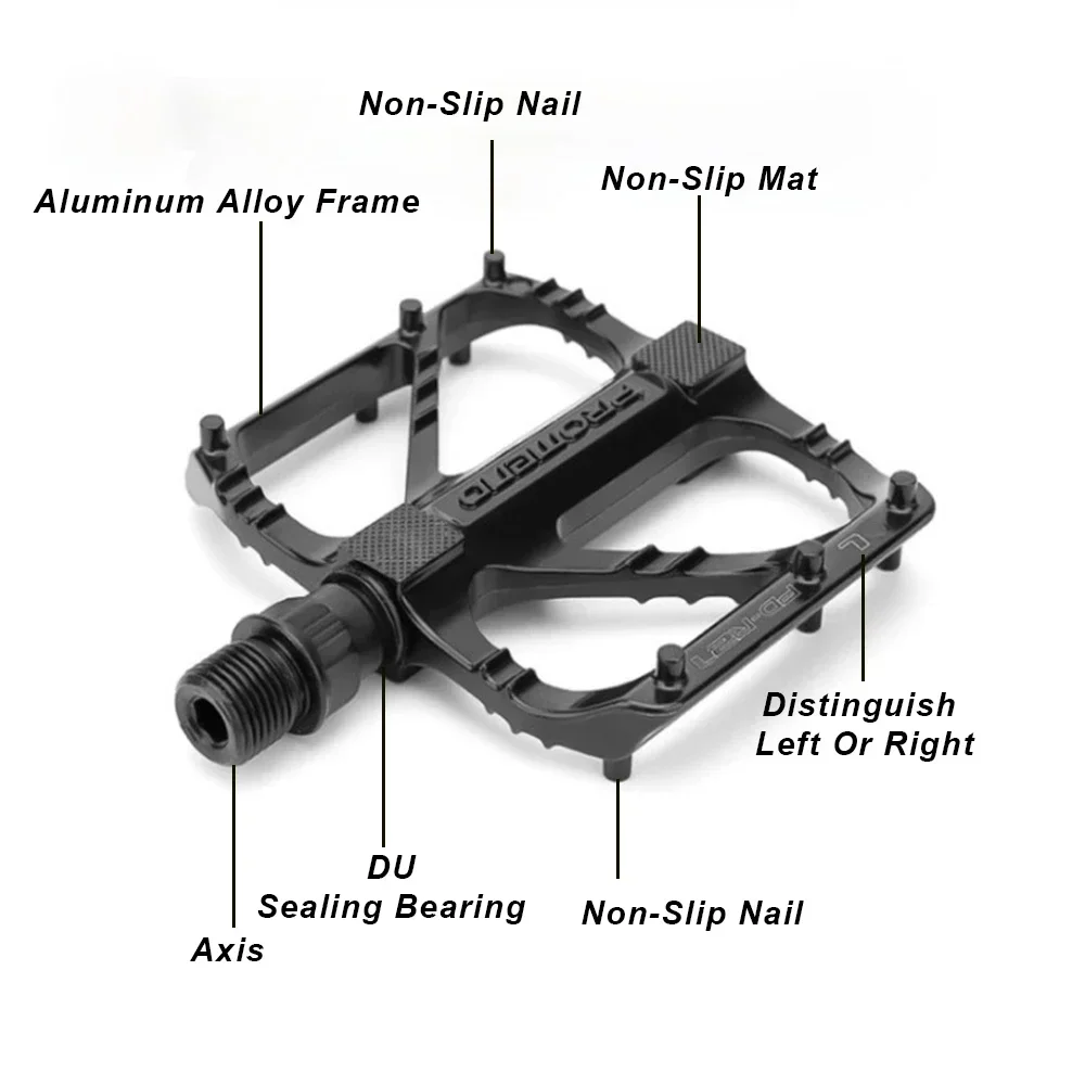 R27 Road Bicycle Pedal Non Slip DU Bearing Bike Pedal Light Weight Cycling Platform Classic Pedal Cycling Accessories image 3