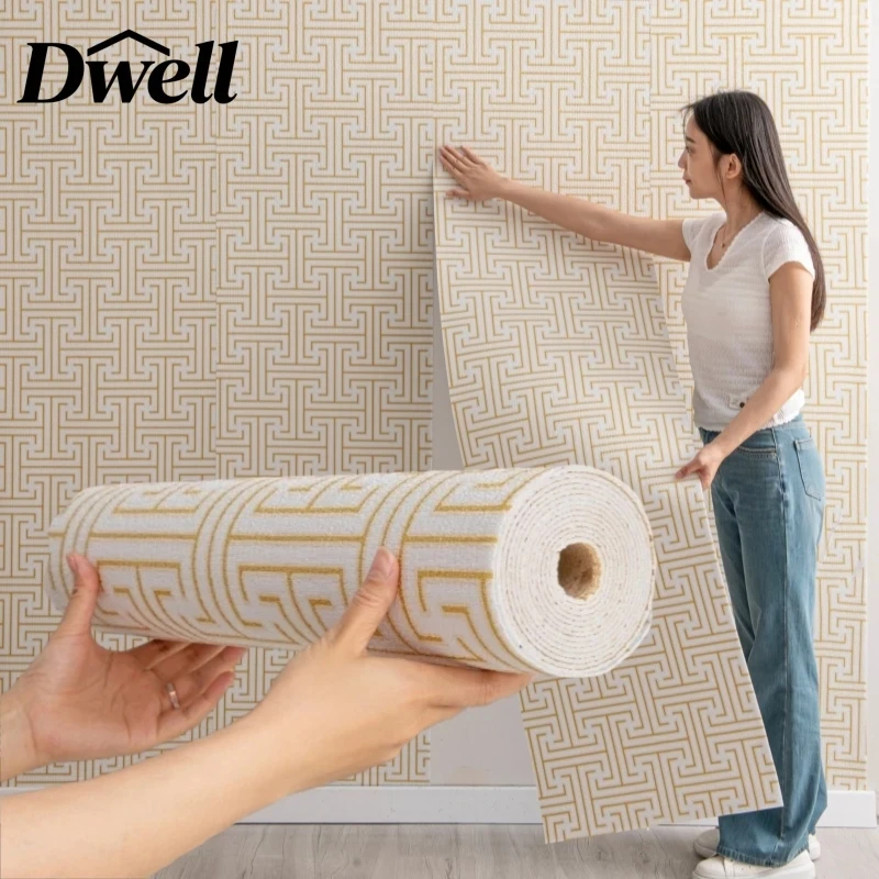 

Modern Luxury Self Adhesive Wallpaper Thick PVC Waterproof Wall Covering for Bedroom Living Room TV Background Wall Home Decor