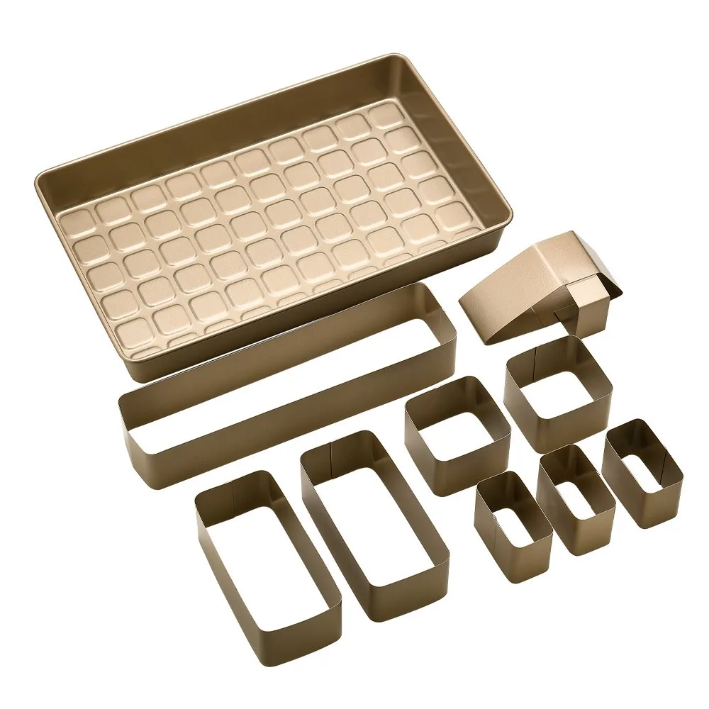10pcs Multifunctional Non-stick Alphabet Number Baking Pan Easy To Demold DIY Bread Mold Carbon Steel Cake Mold Oven