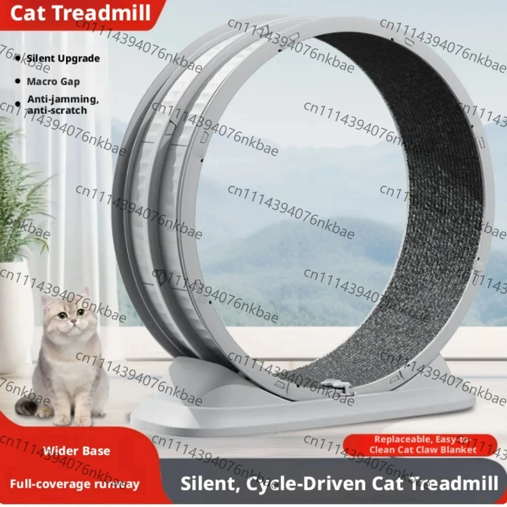 Silent Cat Treadmill Running Wheel｜Anti‑Pinch‑Foot Large Fitness Roller for Indoor Cats