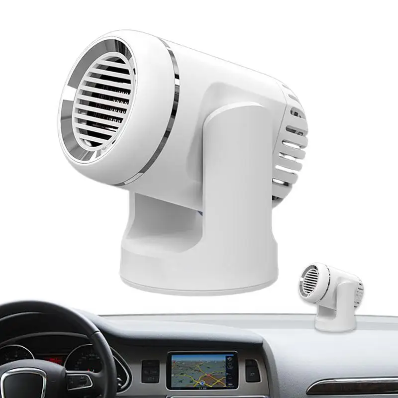 

Portable Car Heater Defroster 12V Heater Portable Cooler with Fan Car Defrost Defogger 360 Degree Rotation Car Heater Demister