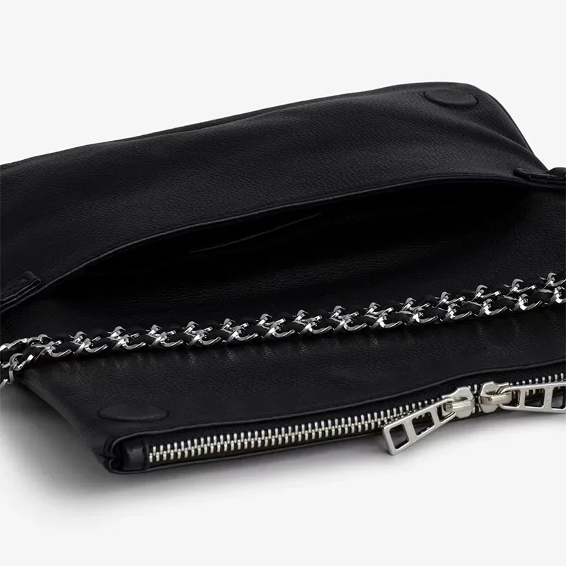 2025, nouvelle-modus femmes sac à bandoulière noir veuro Zadigent aile sac Wikipediaontracté en plein air dames enveloppe sac