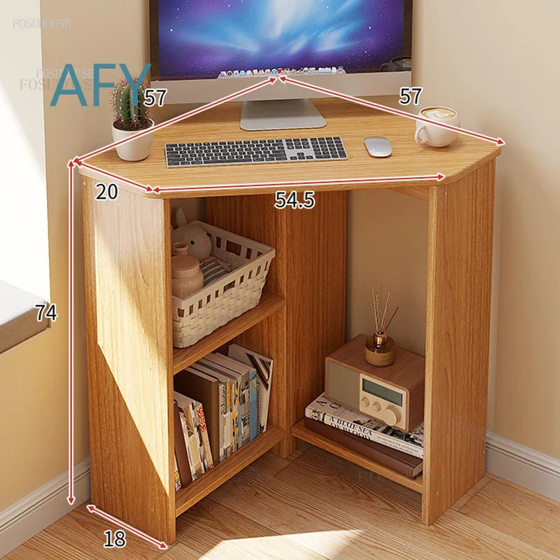 for Home Corner Computer Desk for Small Apartment Triangle Study Desk Desktop Writing Desk for Living Room Bedroom Home