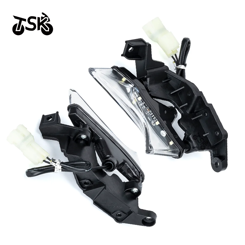 LED Motorcycle Fog Lights Front Headlight Lamp12V For Kawasaki Z900 2020-2022 Clear Lens Fog Driving Lamp