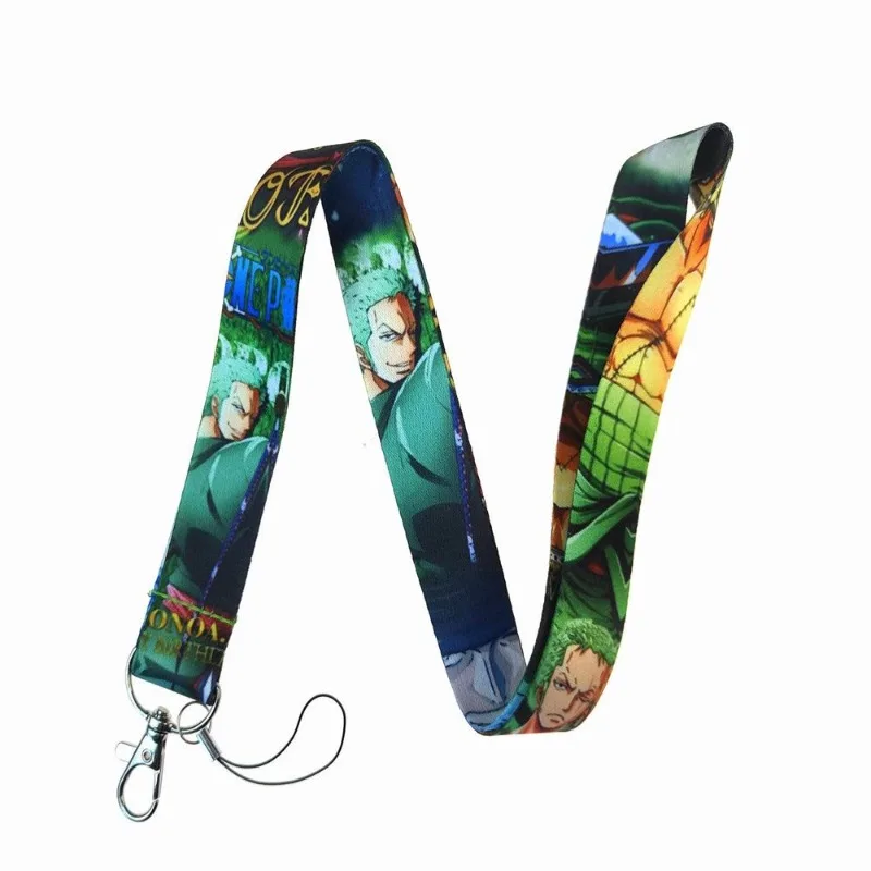 One Piece Luffy Roronoa Zoro Long Lanyard High-Value Cartoon Print Creative Unisex All-Match Simple Neck-Hanging Phone Strap - view 2