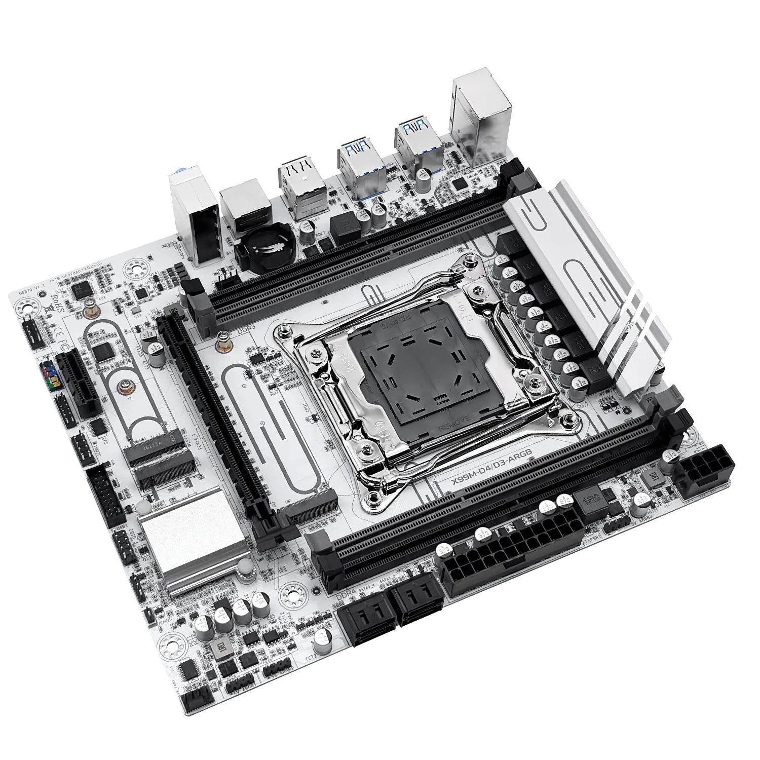 MACHINIST X99M D4/D3 Motherboard LGA 2011-3 Kit Xeon 2680 V4 CPU 16gb DDR4 2133mhz RAM C612 Chip 2*NVME M.2 M-ATX TPM ARGB