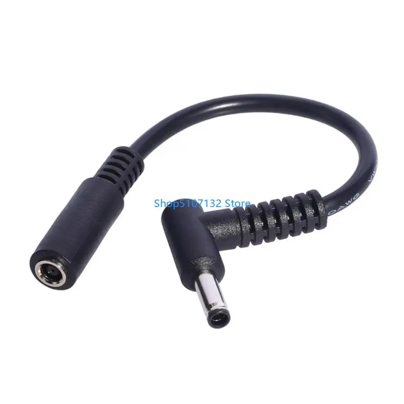 87HD Charging Cable 4.5mmx3.0mm Female To Male With 90 Degree Elbow 15cm DC4530 Extension Line For Power Supply Adapter