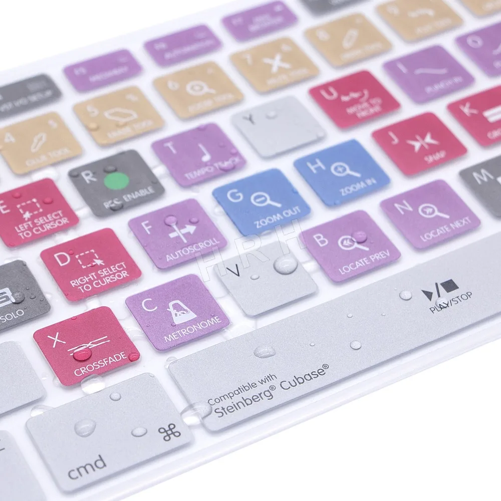 For Apple Keyboard with Numeric Keypad Wired USB Steinberg Cubase Hot keys Design Keyboard Cover For iMac G6 Desktop PC Wired