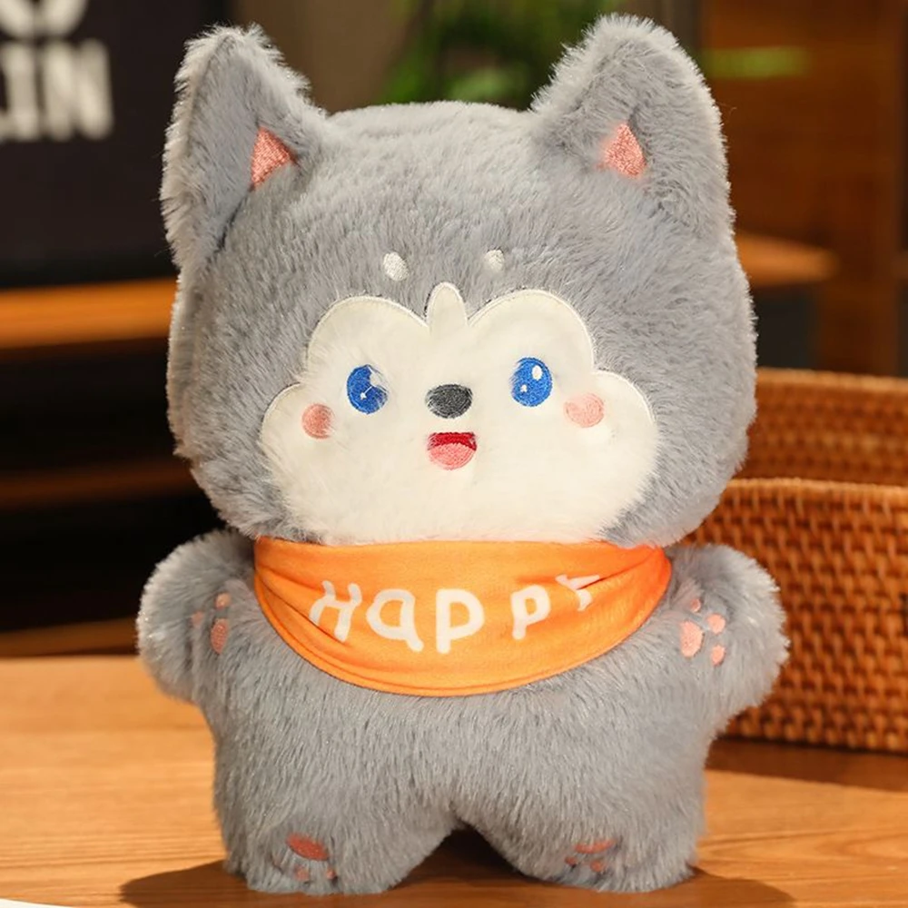 

24CM Soft Cute Puppy Plush Toy Garden Dog Husky Cute Animal Doll Send Children Birthday Christmas Gift