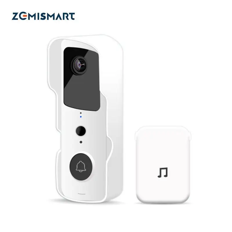 Nieuwe Zemismart Tuya Wifi Smart Waterdichte Video Deurbel 1080P Pir Bewakingscamera Real Time Monitor Smart Life App Control