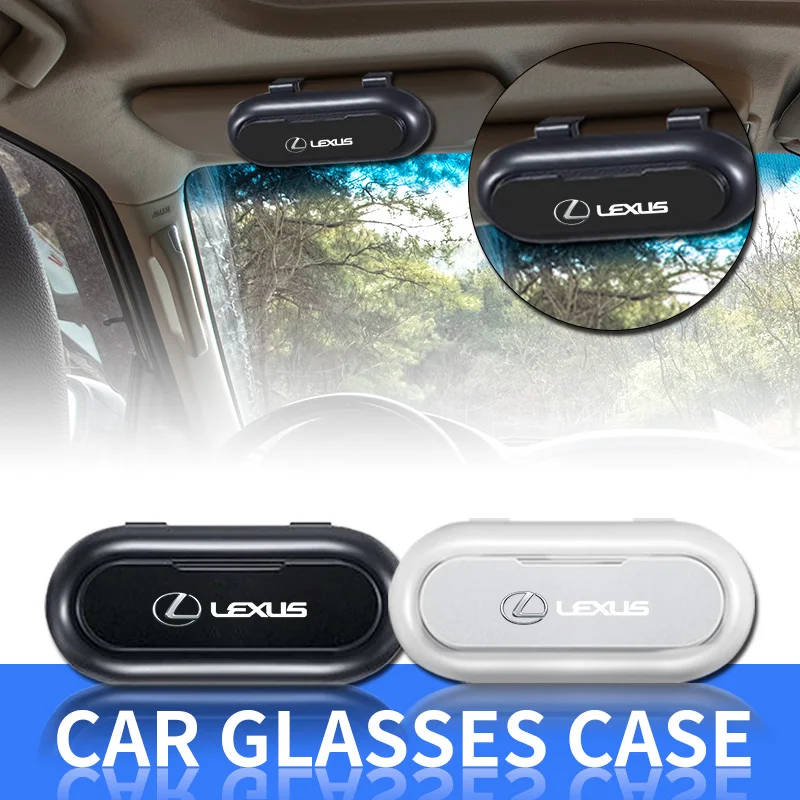 

Car Sticker Car Glasses Case Clip Sunglasses Storage Box Portable Auto Interior Accessories For Lexus CT ES LS GS IS HS LF-30 NX
