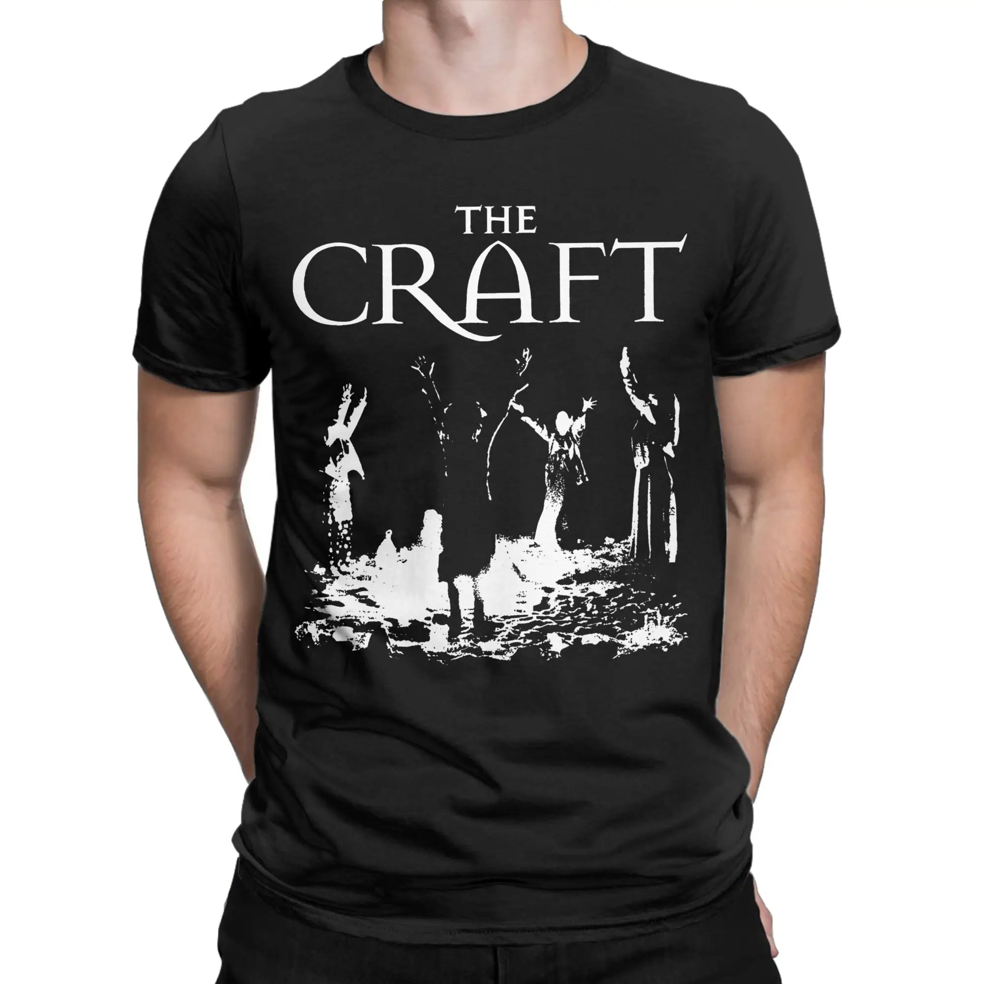 Men's T-Shirt The Craft Funny Pure Cotton Tee Shirt Short Sleeve  T Shirt Round Neck Clothing Printed