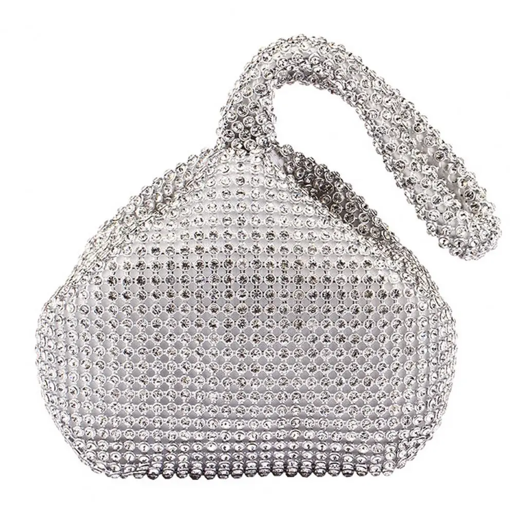 Stylish Dinner Bag Female Women Handbag Sparkling Multipurpose Handmade Handbag  Storage