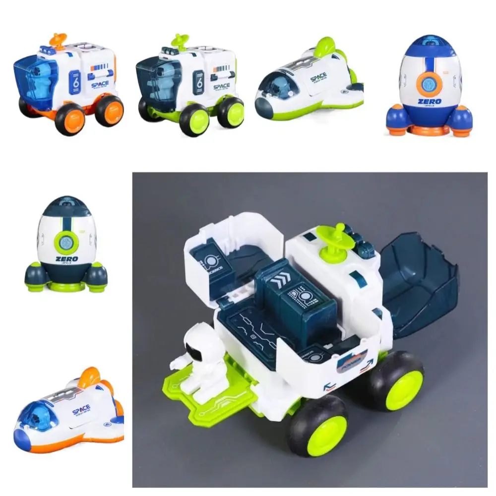 Creatief ruimteschip ruimteverkenning speelgoed ruimtevoertuig astronaut raket traagheid auto speelgoed vliegtuig mini jongens