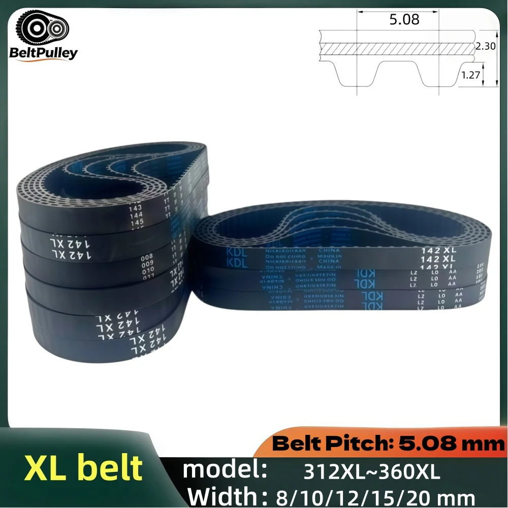 XL Timing Belt 312-360XL 8/10/12/15/20mm Wide Rubber for CNC 3D Printer Laser Engraver Parts