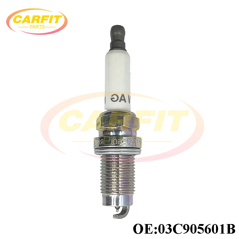 OEM 03C905601B 03C905601A SIZFR6B8EG Iridium Spark Plug For Audi A1 A3 VW Passat Golf Polo Jetta Tiguan Seat Skoda Auto Parts