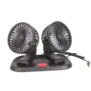 SEAMETAL 3stupňový ventilátor pro chlazení opěradla autosedačky s USB nabíjením, dvojitý ventilátor s 360stupňovou rotací, chladič krku pro letní autodoplňky 8 nejlepší prodej USB ventilátor do auta - №7