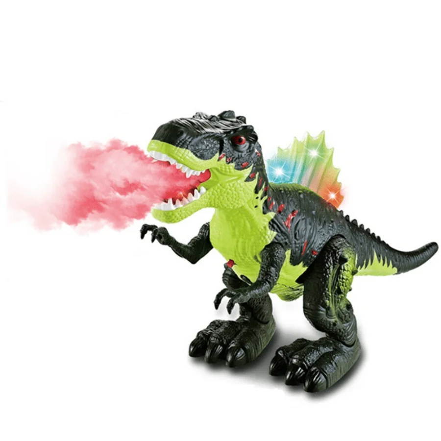

Спрей Механический Электрический Динозавр Игрушка Электрический Универсальный Моделирование Механический Спрей Тираннозавр Рекс с Подсветкой и Музыкой
