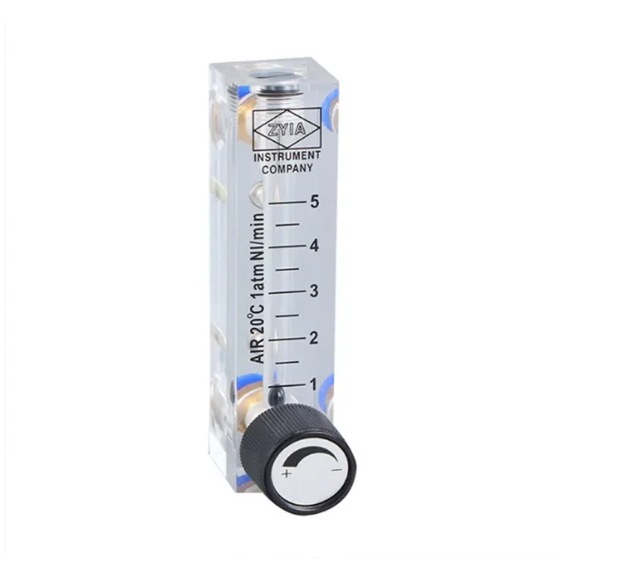 Acrylic Panel Flowmeter LZM-4T  Gas  Rotameter Compressed Air Flow Meter Water Analysis Instrument With 6mm Quick connector