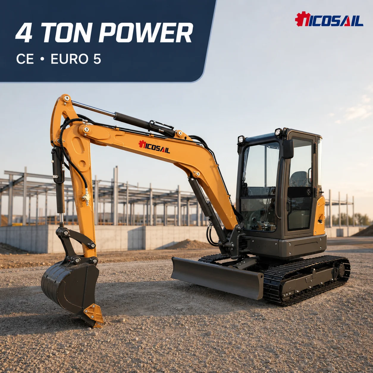 OKW40U Mini Crawler Excavator 25HP Euro 5 Diesel Engine OEM Customizable for Farm Work, Landscaping and Construction Projects