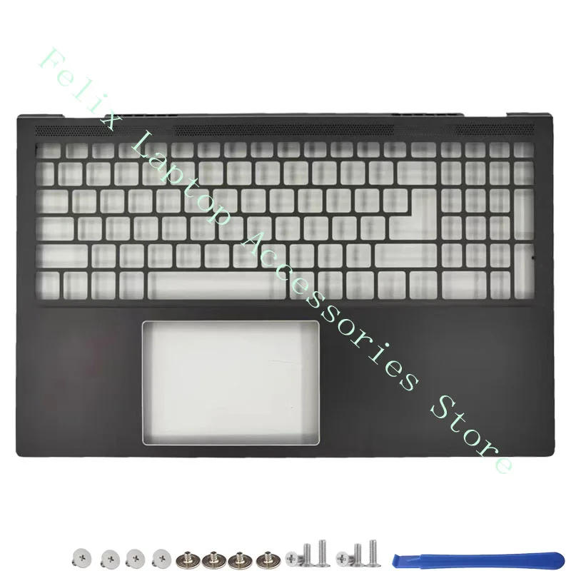 Imagem -04 - Laptop Lcd Tampa Traseira para Dell Inspiron Moldura Frontal Palmrest Case Inferior Dobradiças Top Case 7500 7501