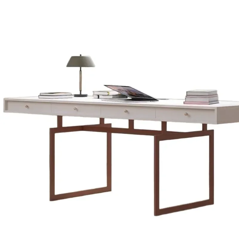 

Modern simple solid wood, desk home computer desk, bedroom drawer desk, with drawers to study art