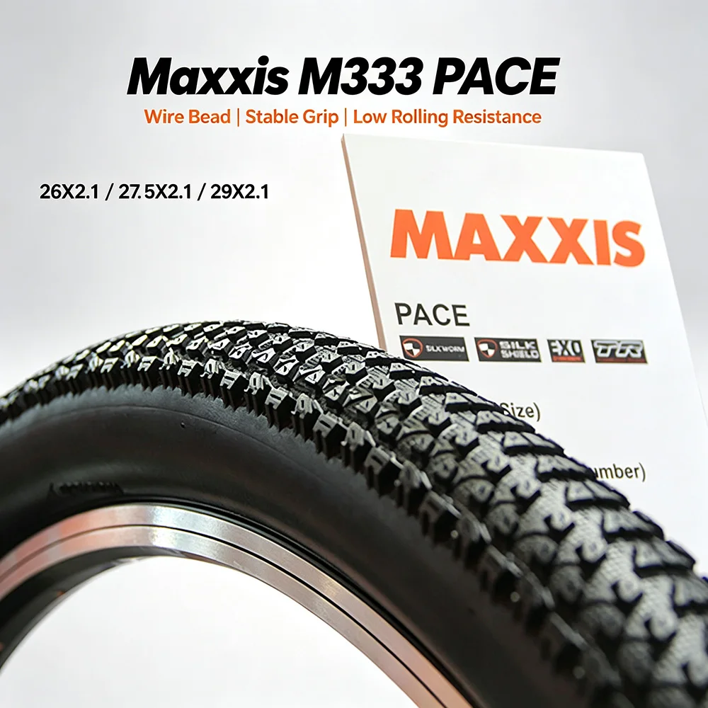 Maxxis M333 PACE Mountain Bike Tire 26X2.1 27.5X2.1 29X2.1 Wire Bead Bicycle Outer Tire 1/2 Pcs Optional